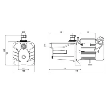 Насос поверхностный самовсасывающий Thermo Alliance SJET-100N 0,75 кВт