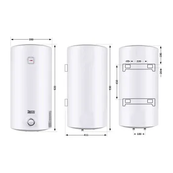 Водонагреватель электрический Thermo Alliance 80 л SLIM вертикальный, мокрый ТЭН 1,5 кВт D80V15Q2