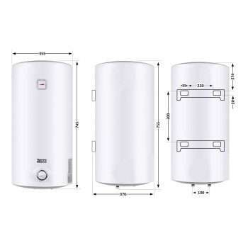 Водонагрівач електричний Thermo Alliance 50 л SLIM вертикальний, мокрий ТЕН 1,5 кВт D50V15Q1