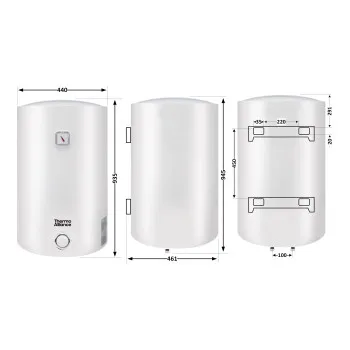 Водонагреватель электрический Thermo Alliance 100 л универсальный, мокрый ТЭН 1,5 кВт D100VH15Q3