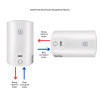 Водонагреватель электрический Thermo Alliance 80 л универсальный, мокрый ТЭН 1,5 кВт D80VH15Q3