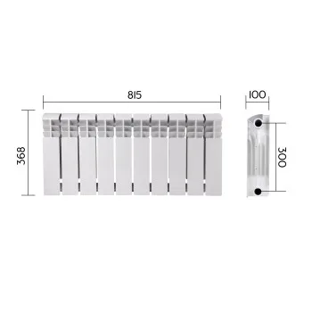Радиатор биметаллический Thermo Alliance Bi-Ferrum 300/100 1,15 кг