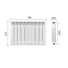 Радиатор биметаллический Thermo Alliance Bi-Vulcan PLUS 500/100 1,8 кг