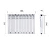 Радиатор биметаллический Thermo Alliance Bi-Ferrum 500/96