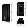 Водонагрівач електричний Thermo Alliance 80 л, Black, плоский, вертикальний, сухий ТЕН 2 кВт (0,8+1,2) DT80V20GPDD2B