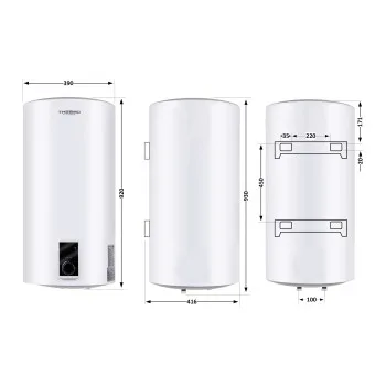 Водонагреватель электрический Thermo Alliance 80 л SLIM вертикальный, сухой ТЭН 2,0 кВт D80V20J(D)2-K