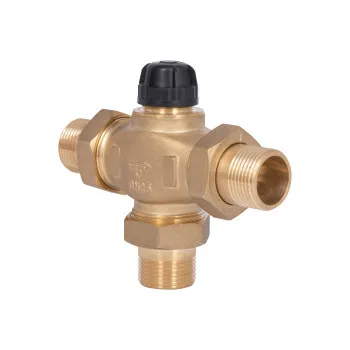 Кран триходовий розподільний без термоголовки Thermo Alliance Forte (M30x1,5; 30-70°С) 1