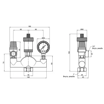 Група безпеки котла Thermo Alliance Standart  1