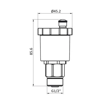 Воздухоотводчик Thermo Alliance Forte 1/2