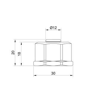 Евроконус Thermo Alliance Standart  3/4''В 16 х 2,0мм SD346