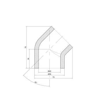 Уголок PPR Thermo Alliance 40, 45°