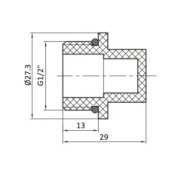 Заглушка PPR Thermo Alliance з різьбою 20х1/2