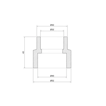 Муфта PPR Thermo Alliance 40х32
