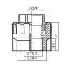 Муфта PPR Thermo Alliance 20х3/4
