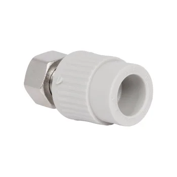 Муфта PPR Thermo Alliance с накидной гайкой 20х1/2