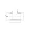 Тройник PPR Thermo Alliance 40х32х40