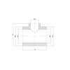 Тройник PPR Thermo Alliance 40х25х40