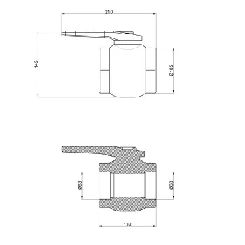Кран кульовий PPR Thermo Alliance 63