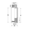 Удлинитель хромированный Thermo Alliance Forte 1/2