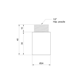Удлинитель Thermo Alliance Standart 30х1/2