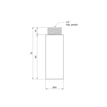 Удлинитель Thermo Alliance Standart 60х1/2