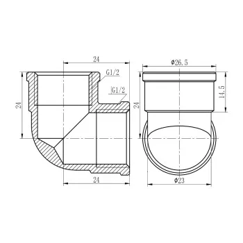 Кут Thermo Alliance Forte 1/2