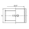 Муфта Thermo Alliance Forte 1 1/2 ВВ SF35640