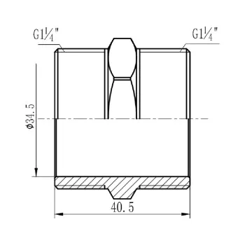 Ниппель Thermo Alliance Forte 1 1/4 SF35832