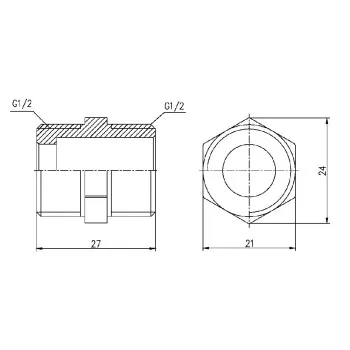 Ниппель Thermo Alliance Forte 1/2
