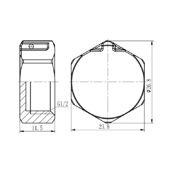 Заглушка Thermo Alliance Forte 1/2