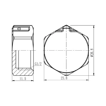 Заглушка Thermo Alliance Forte 1/2