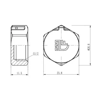 Заглушка Thermo Alliance Forte 1/2