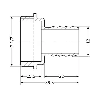 Штуцер Thermo Alliance Standart 12х1/2