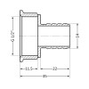 Штуцер Thermo Alliance Standart 14х1/2