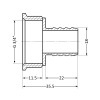 Штуцер Thermo Alliance Standart 18х3/4
