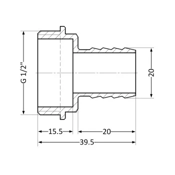 Штуцер Thermo Alliance Standart 20х1/2