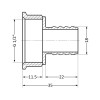 Штуцер Thermo Alliance Standart 18х1/2