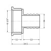 Штуцер Thermo Alliance Standart 16х1/2