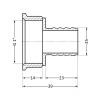 Штуцер Thermo Alliance Standart 25х1