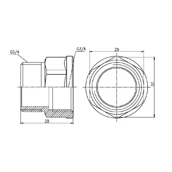 Перехід Thermo Alliance Forte 3/4