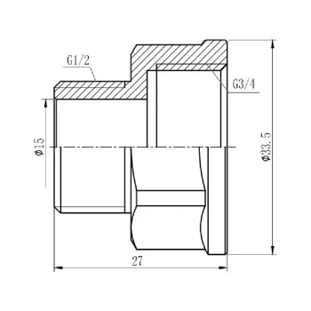 Переход Thermo Alliance Forte 3/4