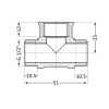 Тройник Thermo Alliance Standart 1/2