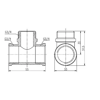 Тройник Thermo Alliance Forte 3/4