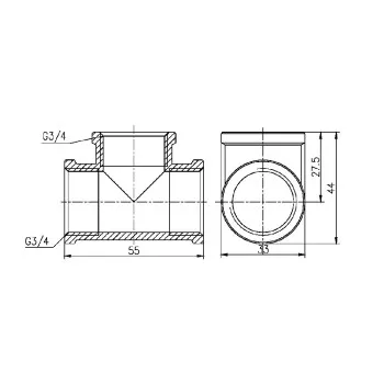 Тройник Thermo Alliance Forte 3/4