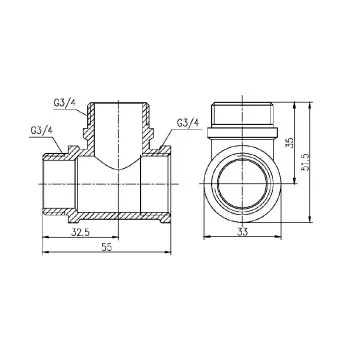 Тройник Thermo Alliance Forte 3/4