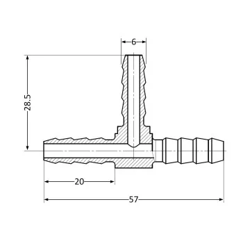 Тройник Thermo Alliance Standart 6 SD4176