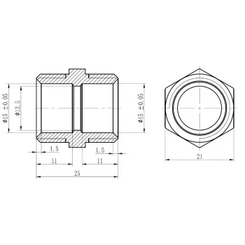 Муфта обтискна Thermo Alliance Forte 16х1/2