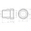 Муфта обжимная Thermo Alliance Forte 20х1/2