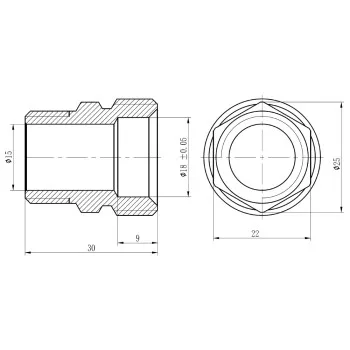 Муфта обжимная Thermo Alliance Forte 20х1/2