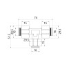 Тройник обжимной Thermo Alliance Standart 20 SD158W202020